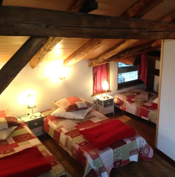 South Bedroom with three singles beds