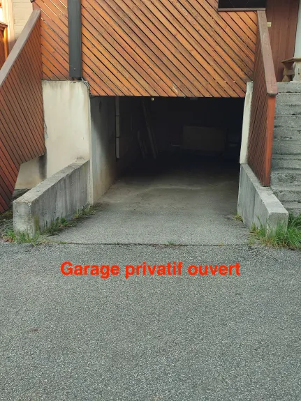 Private open parking lot