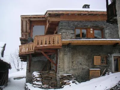 South East view. The large balcony offers  spectacular view on the glaciers of "Vanoise" national park.