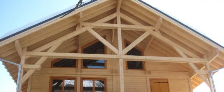 traditional wooden chalet.