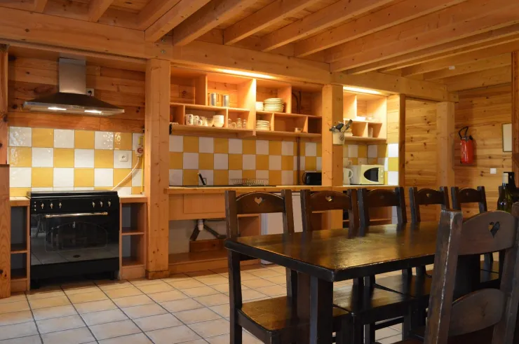 dining room open to kitchen