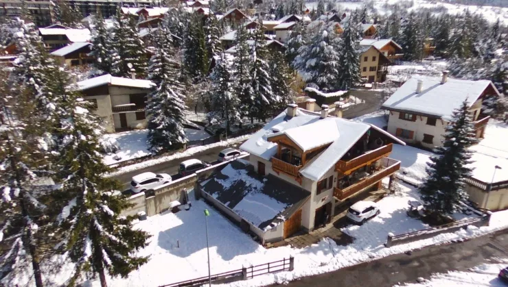 Chalet en hiver