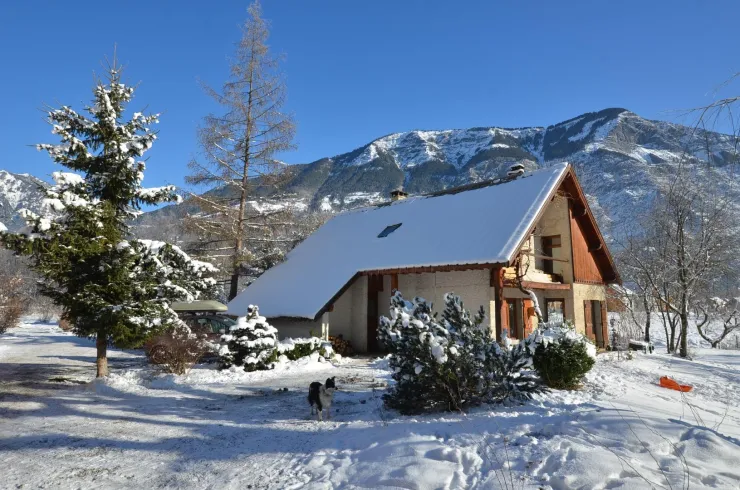 Our house in front of "les Petites Sources".