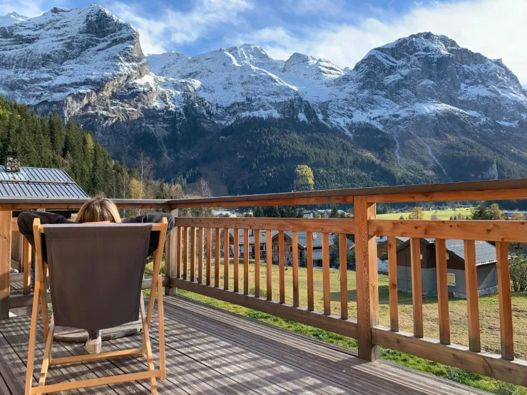Terrace in autumn