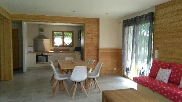 Living room and kitchen