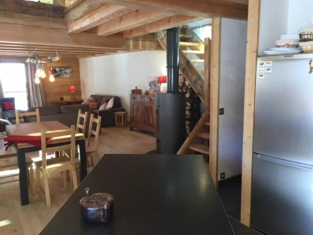 Cuisine vue sur salon