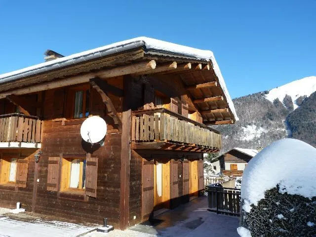 terrasse du chalet en hiver