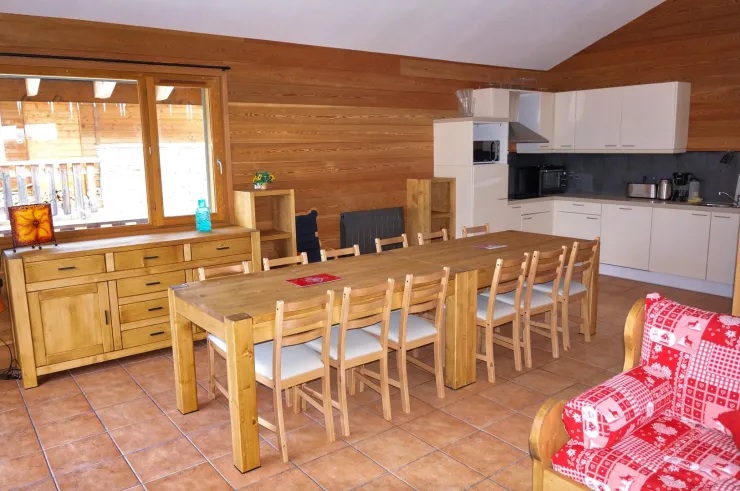 Large dining area for 14 people