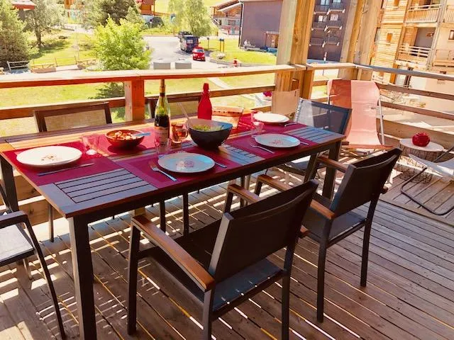 The terrace in summer