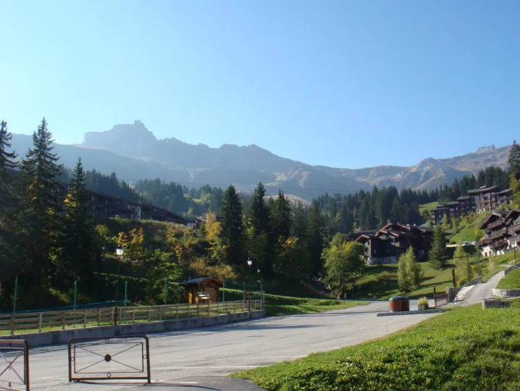 La vue en été depuis le balcon sud