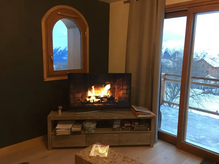 Pas de feu de bois, mais …  :-)