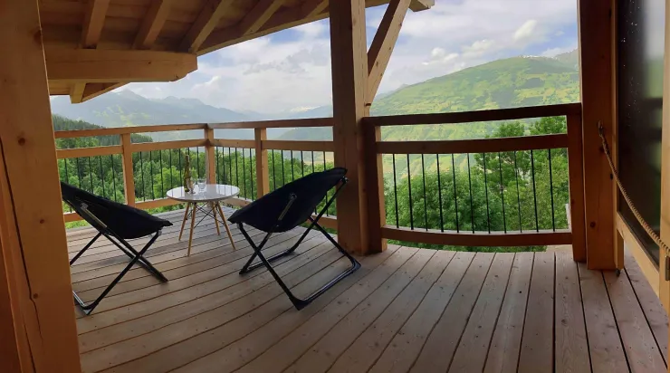 panoramic view over the Tarentaise valley
