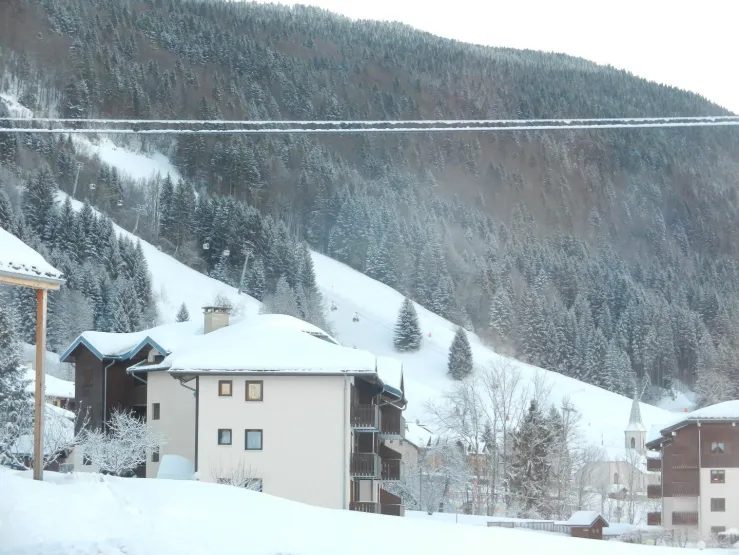 Vue sur la Cateline en hiver
