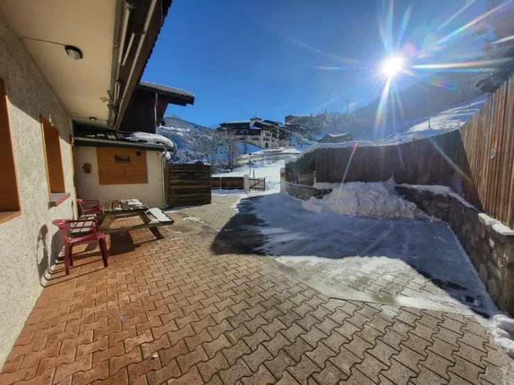 terrace in winter