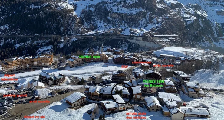 View on Tignes Les Boisses -1800
