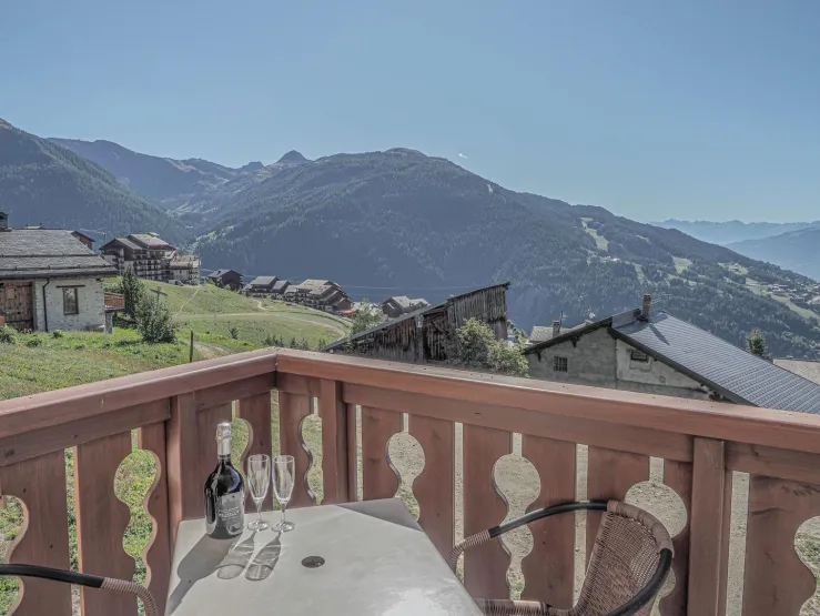 View from the balcony in summertime