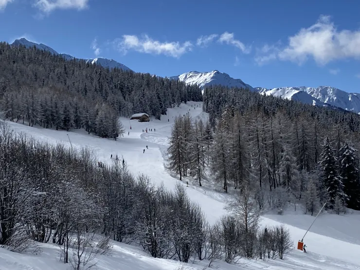 le chalet Praz Pellier sur la piste la Maitaz